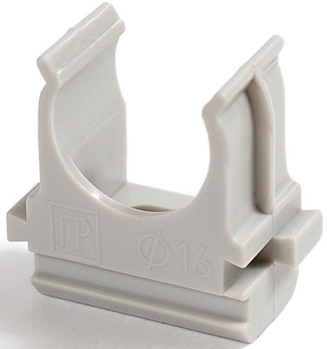 Клипса для гофры Промрукав Д=16 серый (уп. 200шт) картинка